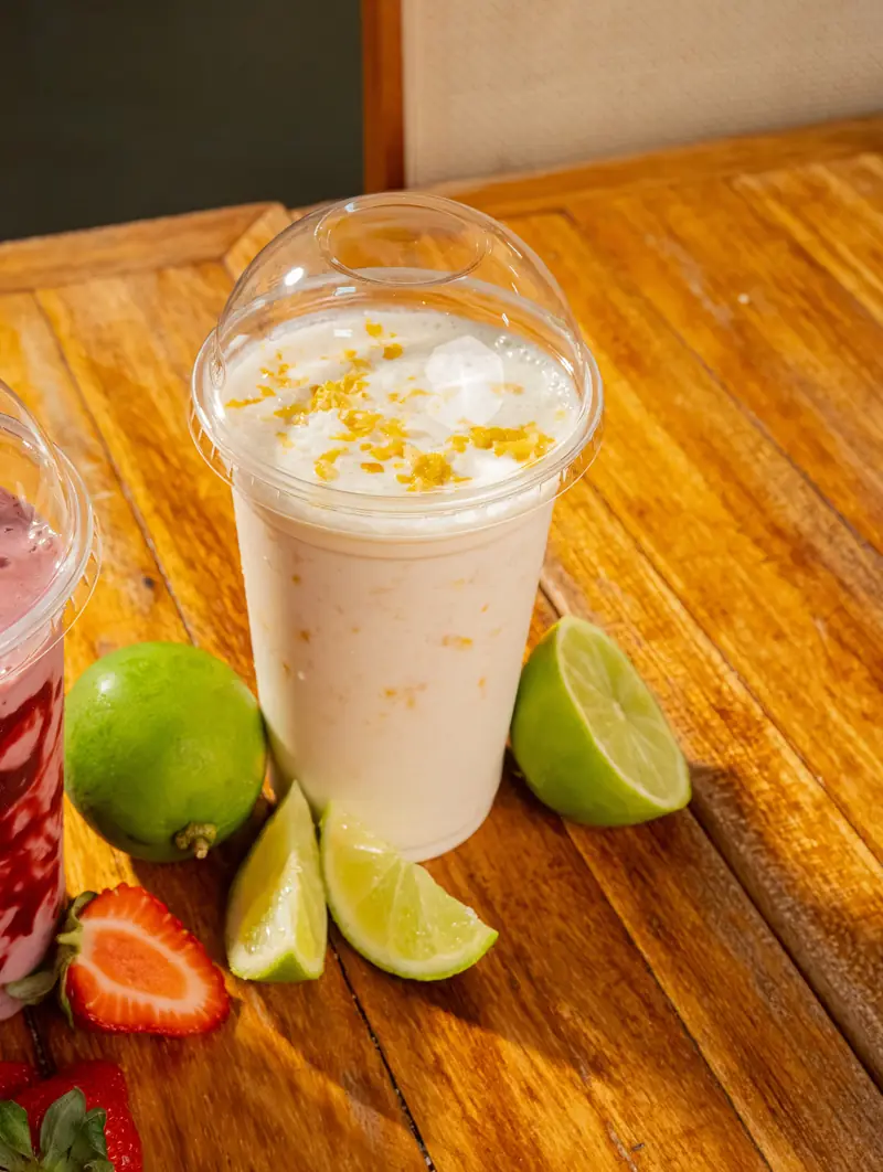 Milkshake de baunilha com limão